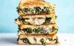 طرز تهیه ساندویچ اسفناج و پنیر: گام به گام